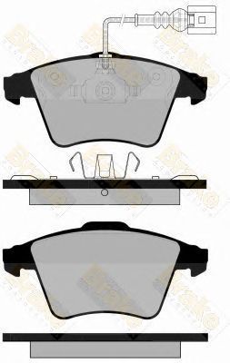 BRAKE ENGINEERING pa1724 -  Комплект тормозных колодок, дисковый тормоз